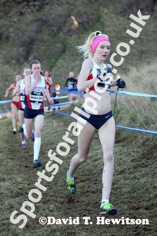 Amy Griffiths during the junior womens 4k BUPA Great Edinburgh Cross Country. Photo: David T. Hewitson/Sports for All Pics